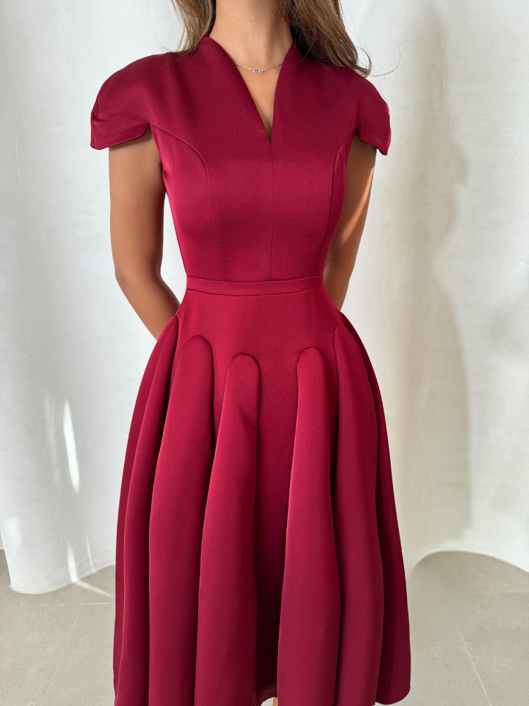 Elora | Plissiertes Midikleid
