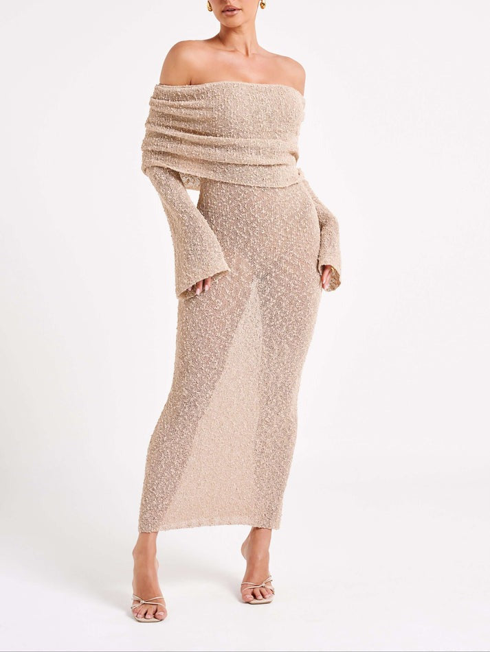 Kenvira™ | Schulterfreies Kleid