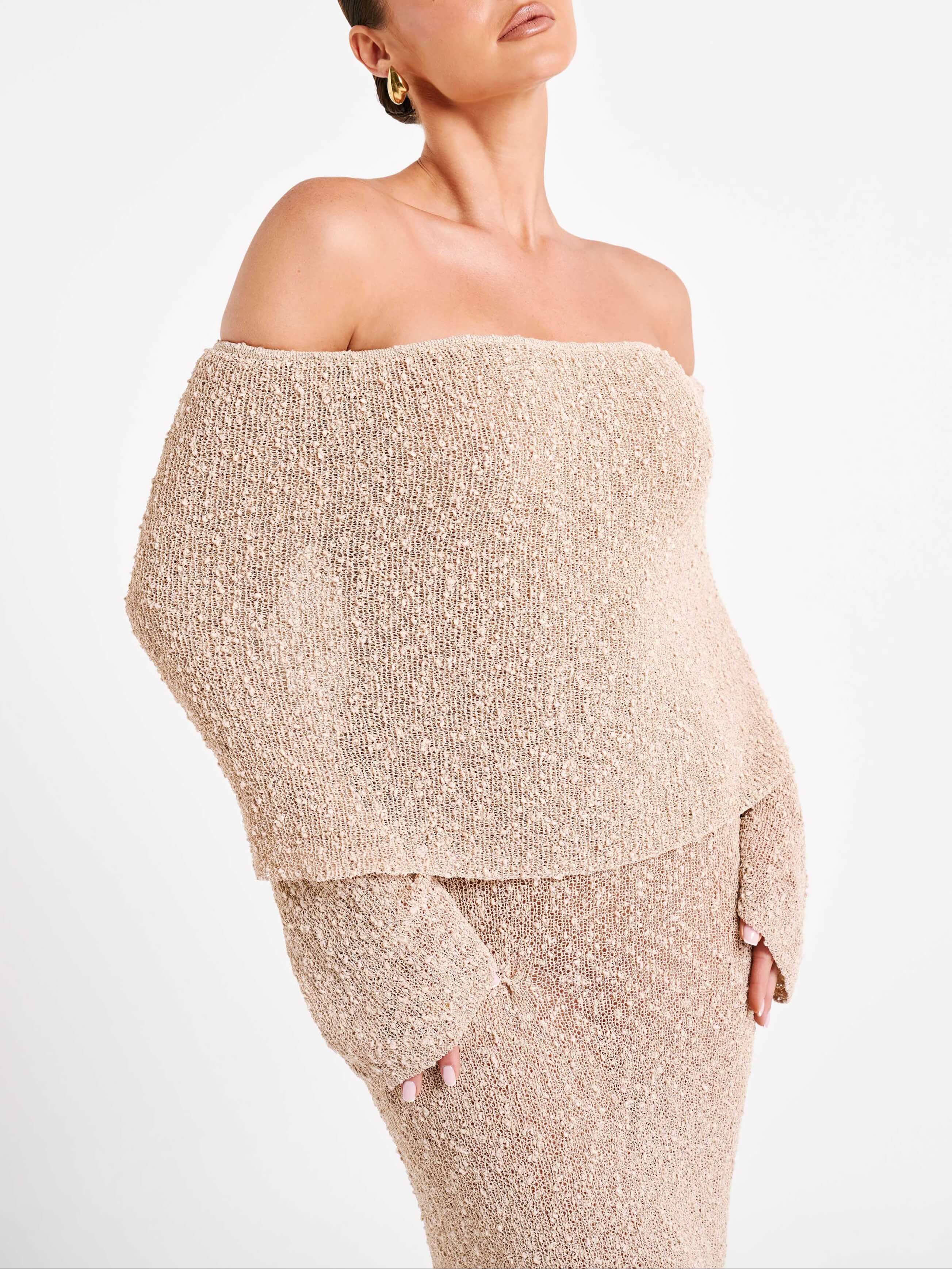 Kenvira™ | Schulterfreies Kleid