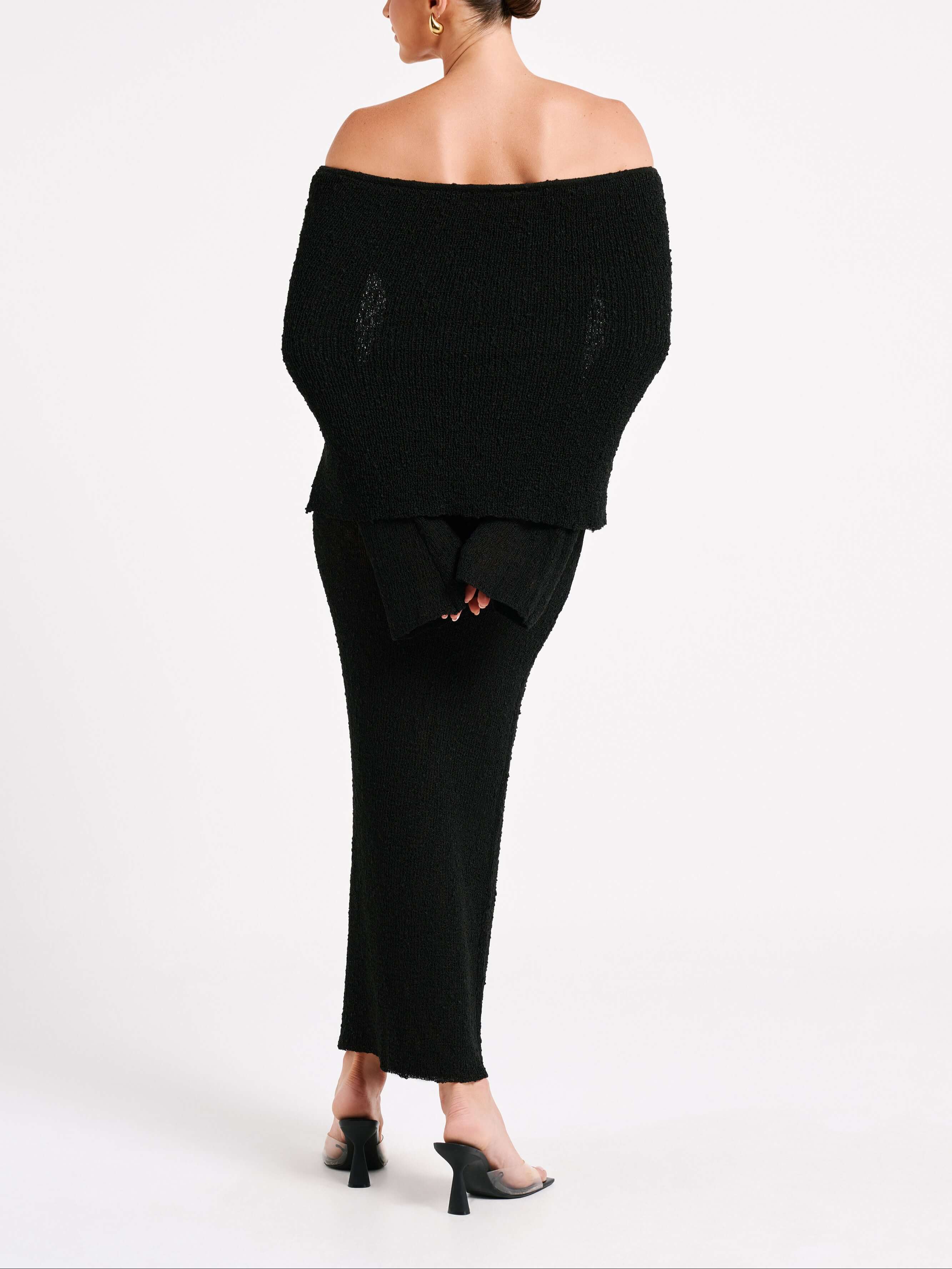 Kenvira™ | Schulterfreies Kleid