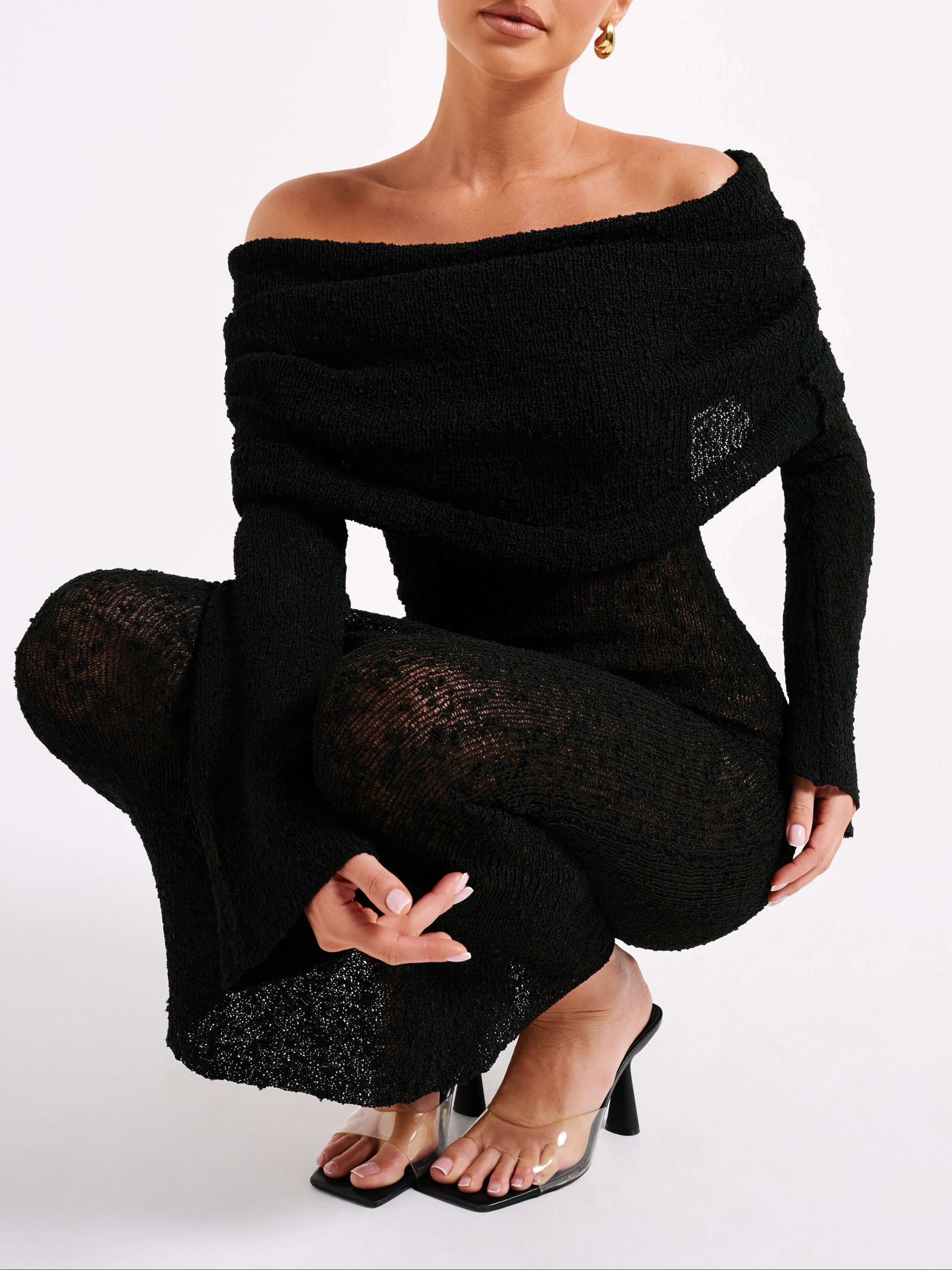 Kenvira™ | Schulterfreies Kleid