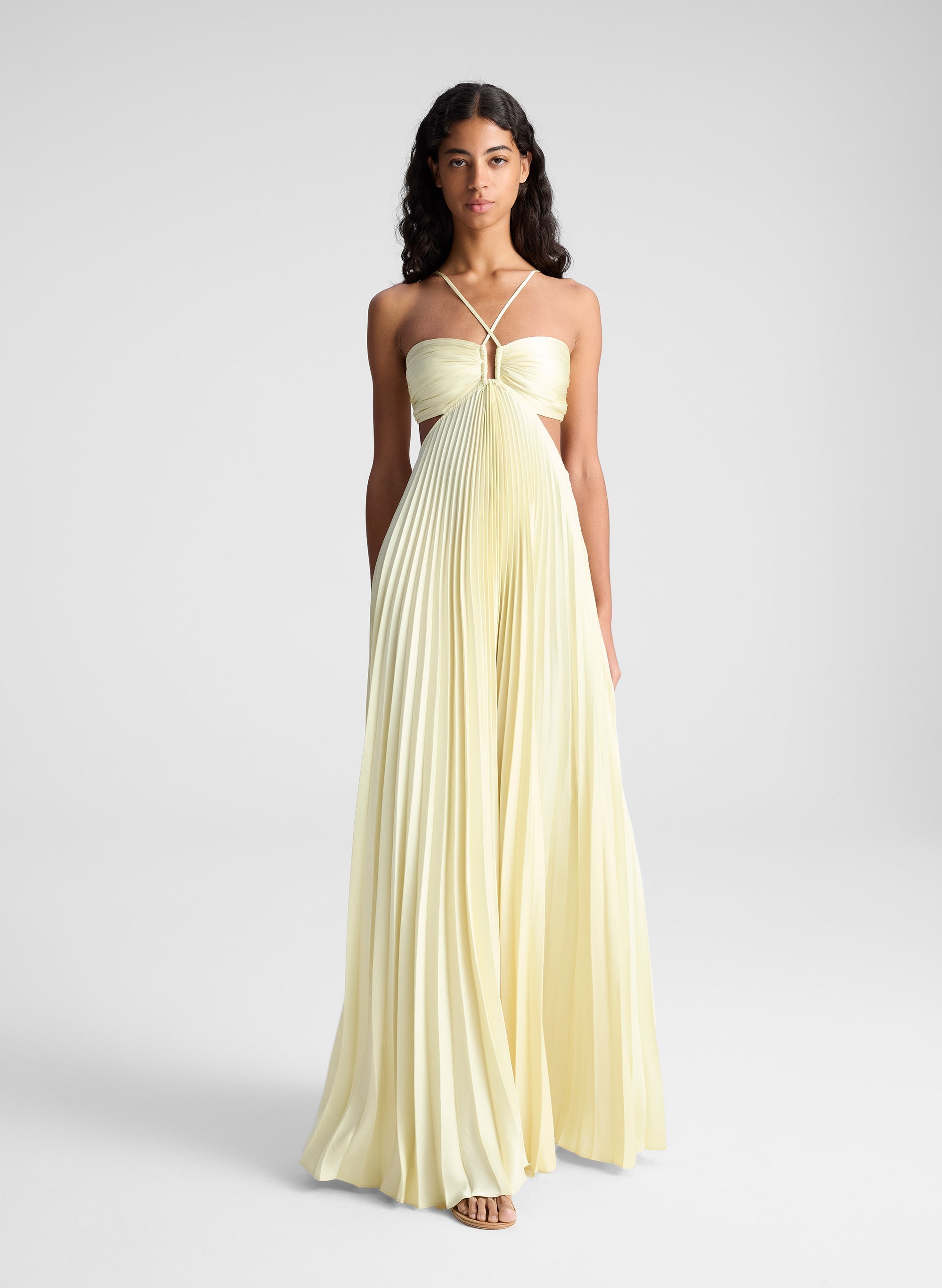 Sienna™ | Plissiertes Sunrise-Abendkleid