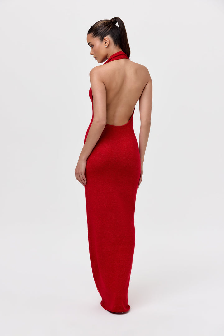 Lunara™ | Neckholder-Maxikleid