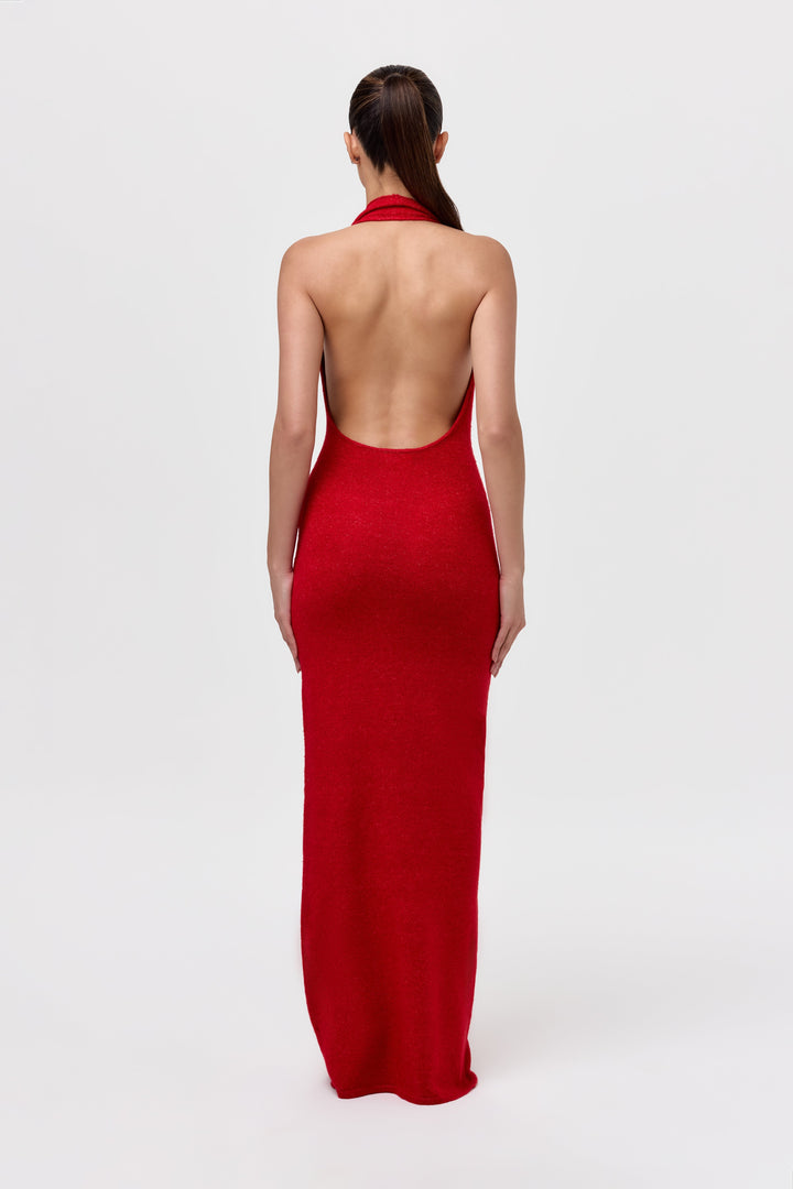 Lunara™ | Neckholder-Maxikleid