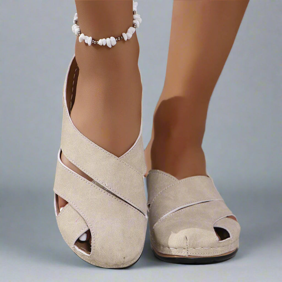 Frideborg Comfort Toe-Free Wedge Sandal