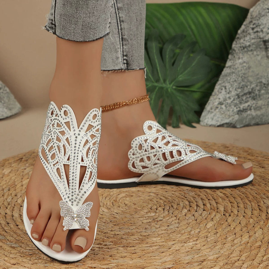 Ellie Faux Leather Cushioned Comfort Slide Sandals