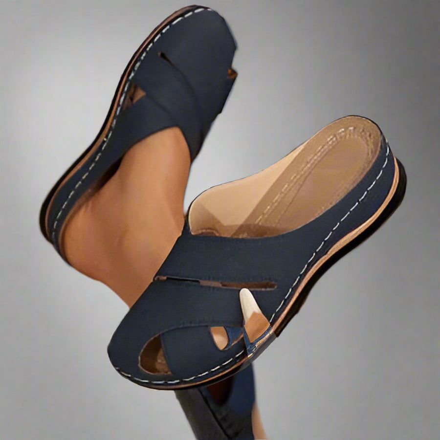 Frideborg Comfort Toe-Free Wedge Sandal
