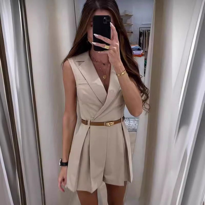 Delaney™ | Elegant Belted Jumpsuit
