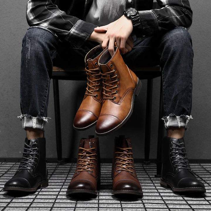 Mateo™ | Klassische Lederstiefeletten