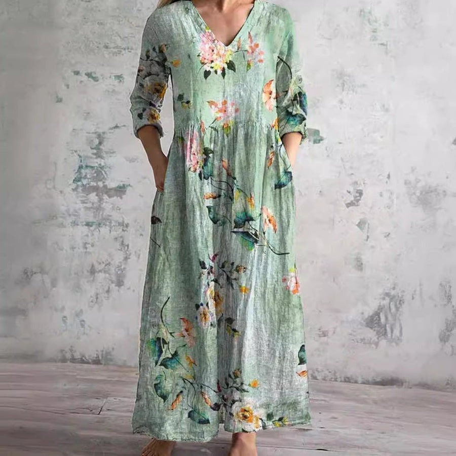 Jojo Blooming Grace Floral Dress for Effortless Elegance