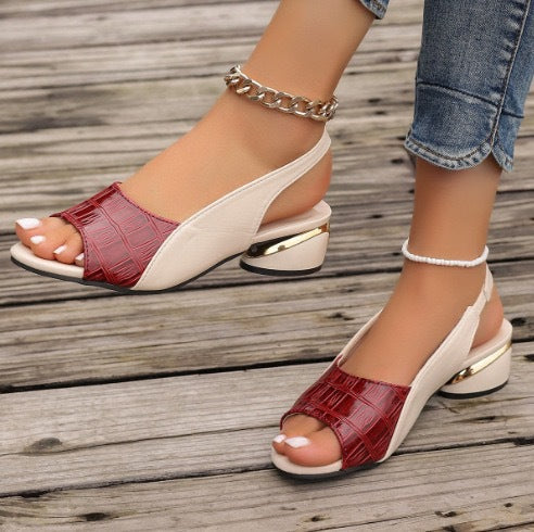Leonie Block-Heel Comfortable Sandal