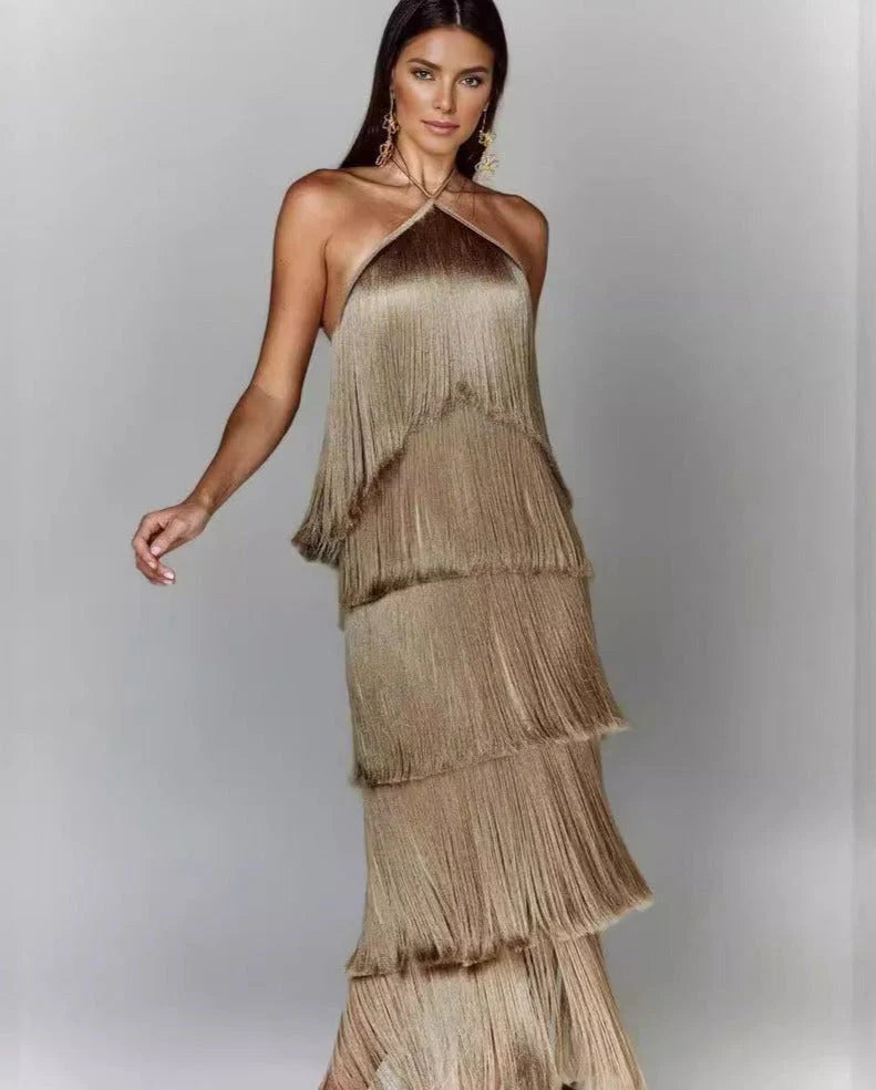 Adena™ | Quastenkleid der Eleganz