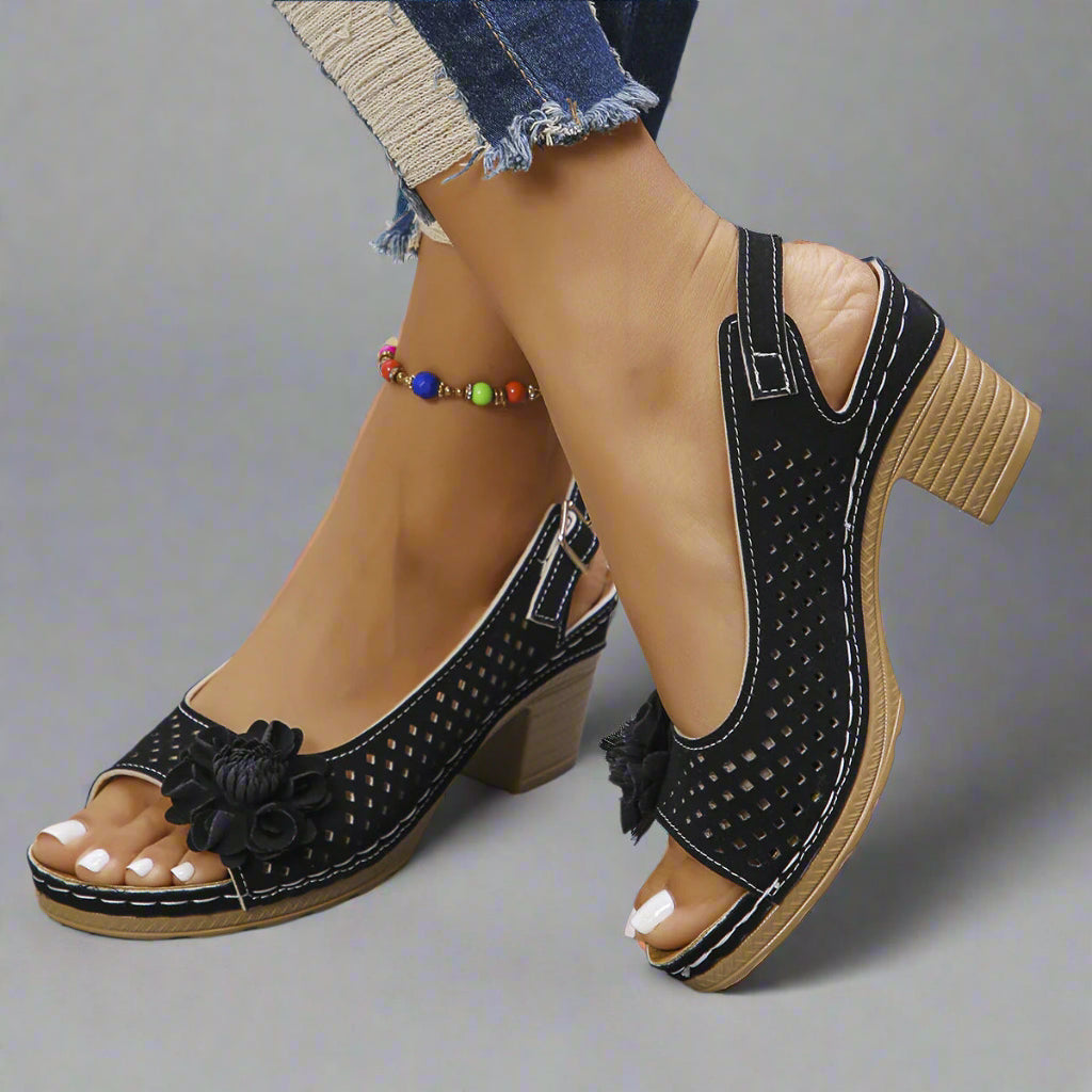 Edith™ | Bequeme Sandalen mit Schnalle