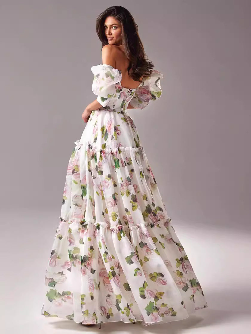 Natalia | Strahlendes Blumenkleid