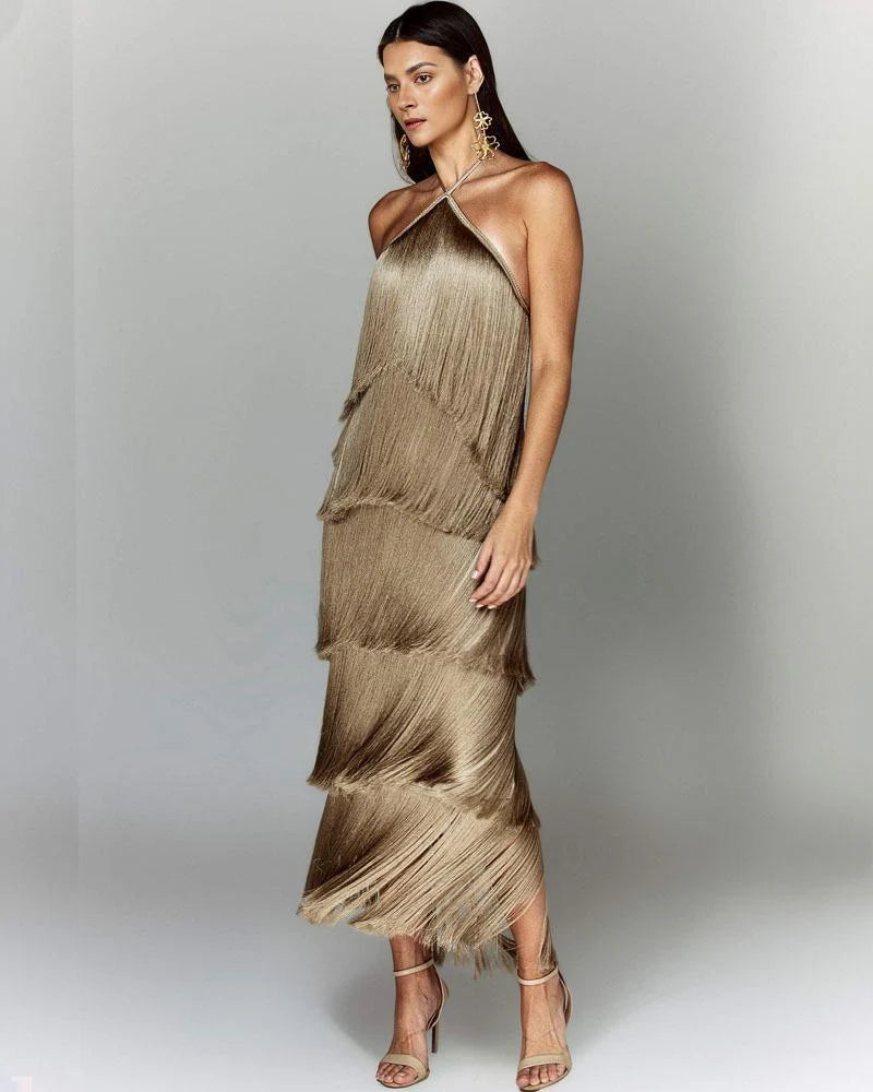 Adena™ | Quastenkleid der Eleganz