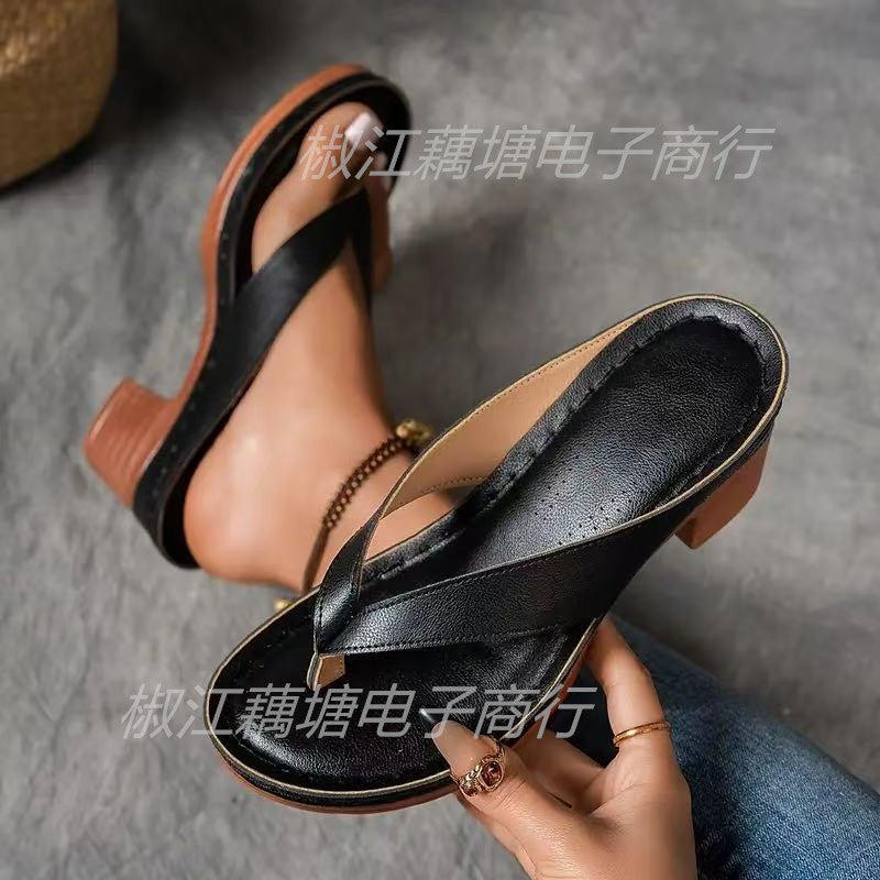 Clara | Dicker Absatz Orthopädische Sandalen