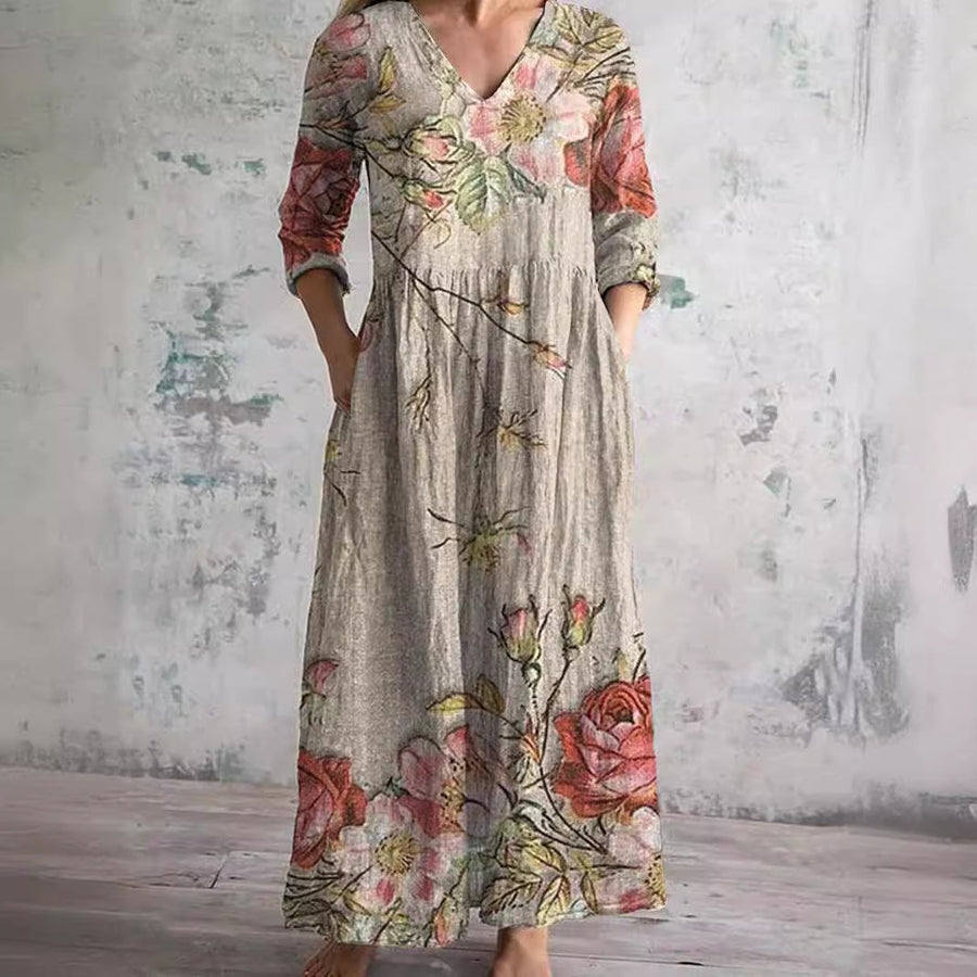 Jojo Blooming Grace Floral Dress for Effortless Elegance