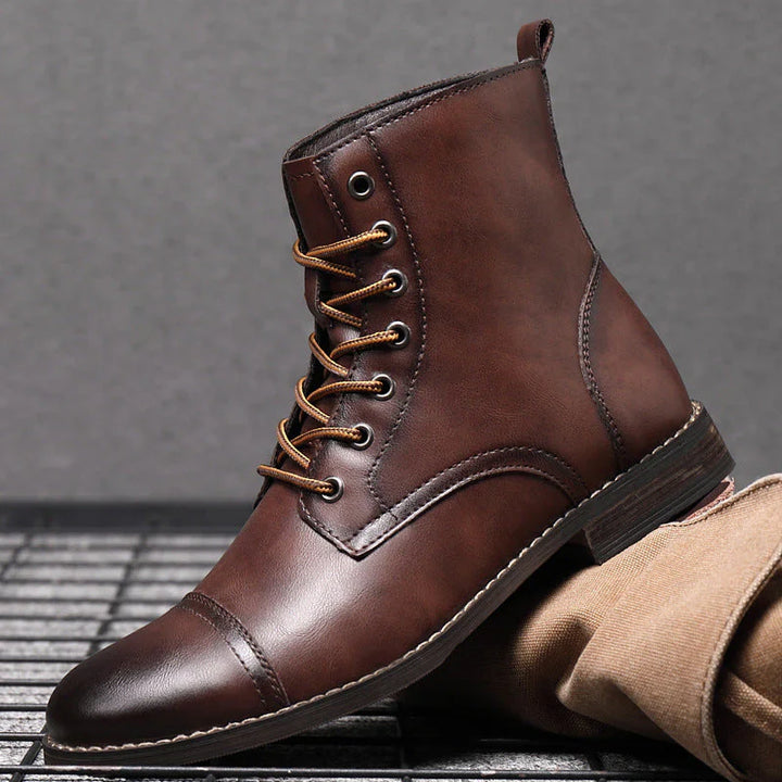 Mateo™ | Klassische Lederstiefeletten