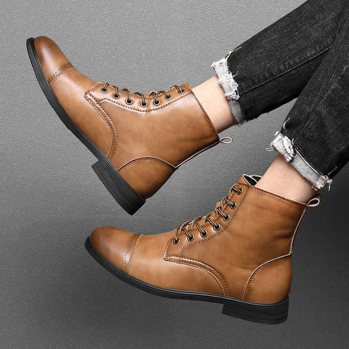 Mateo™ | Klassische Lederstiefeletten