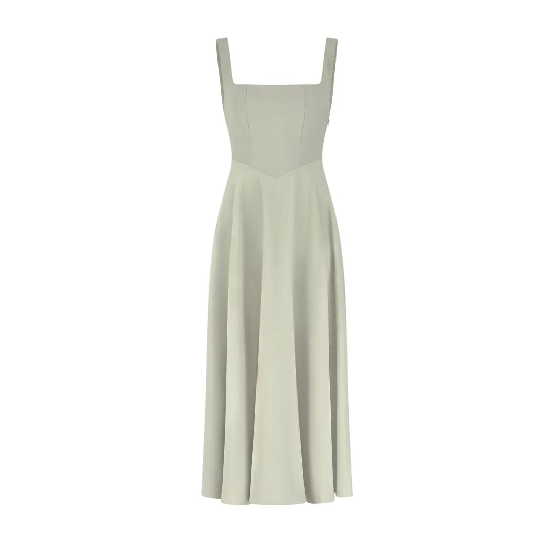 YARA-BELLE | Midikleid mit hoher Taille