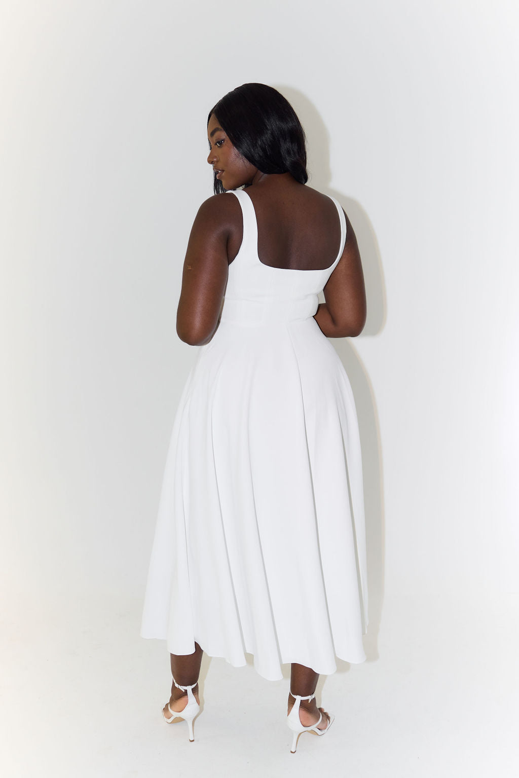 YARA-BELLE | Midikleid mit hoher Taille