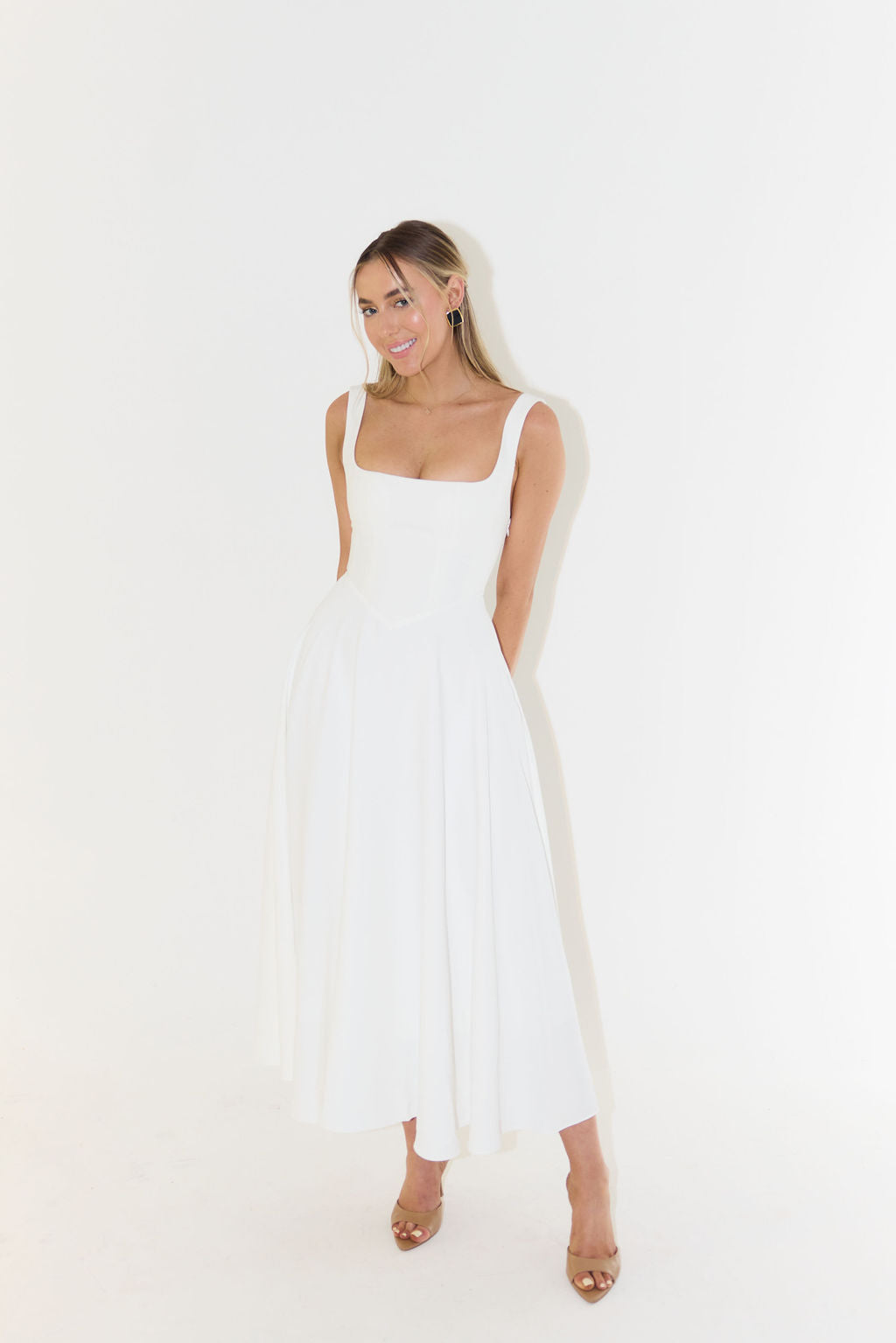 YARA-BELLE | Midikleid mit hoher Taille