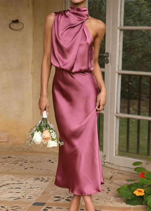 Juliana – Wunderschönes Satinkleid in Luxusoptik