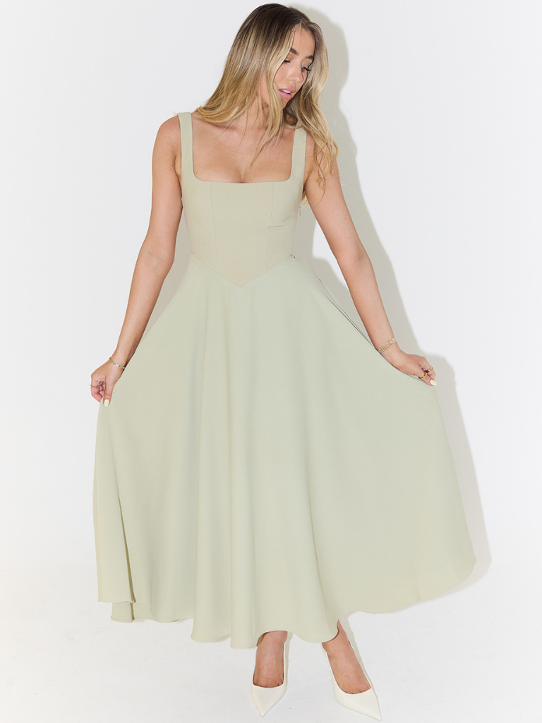 Lucinda Crimson Evening Dress