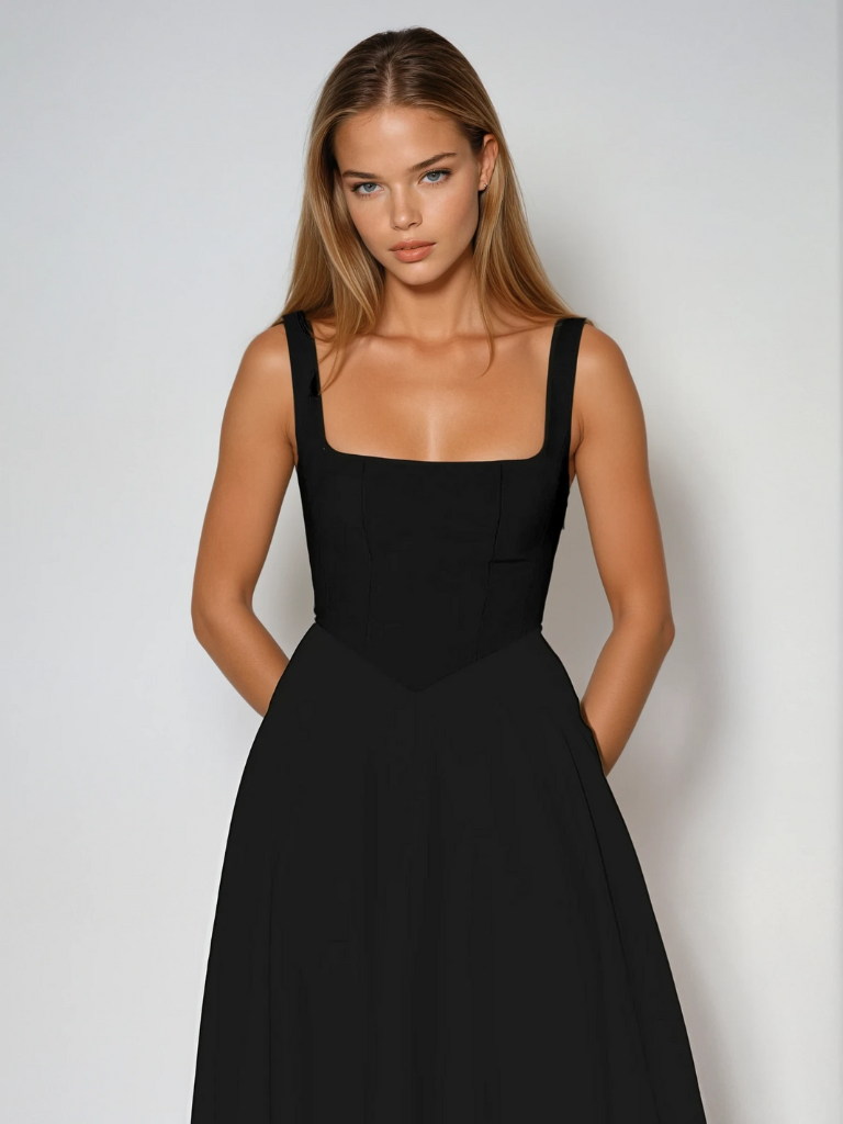 Lucinda | Kleid mit purpurroter Eleganz