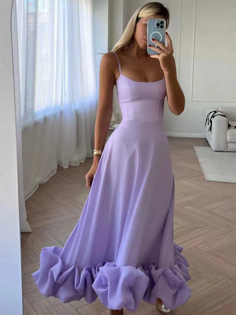Violet | Elegantes Rüschenkleid