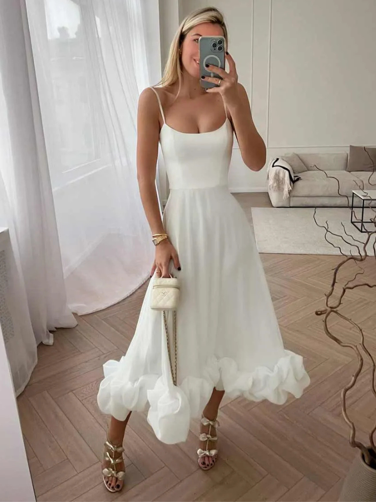 Violet™ | Elegantes Rüschenkleid