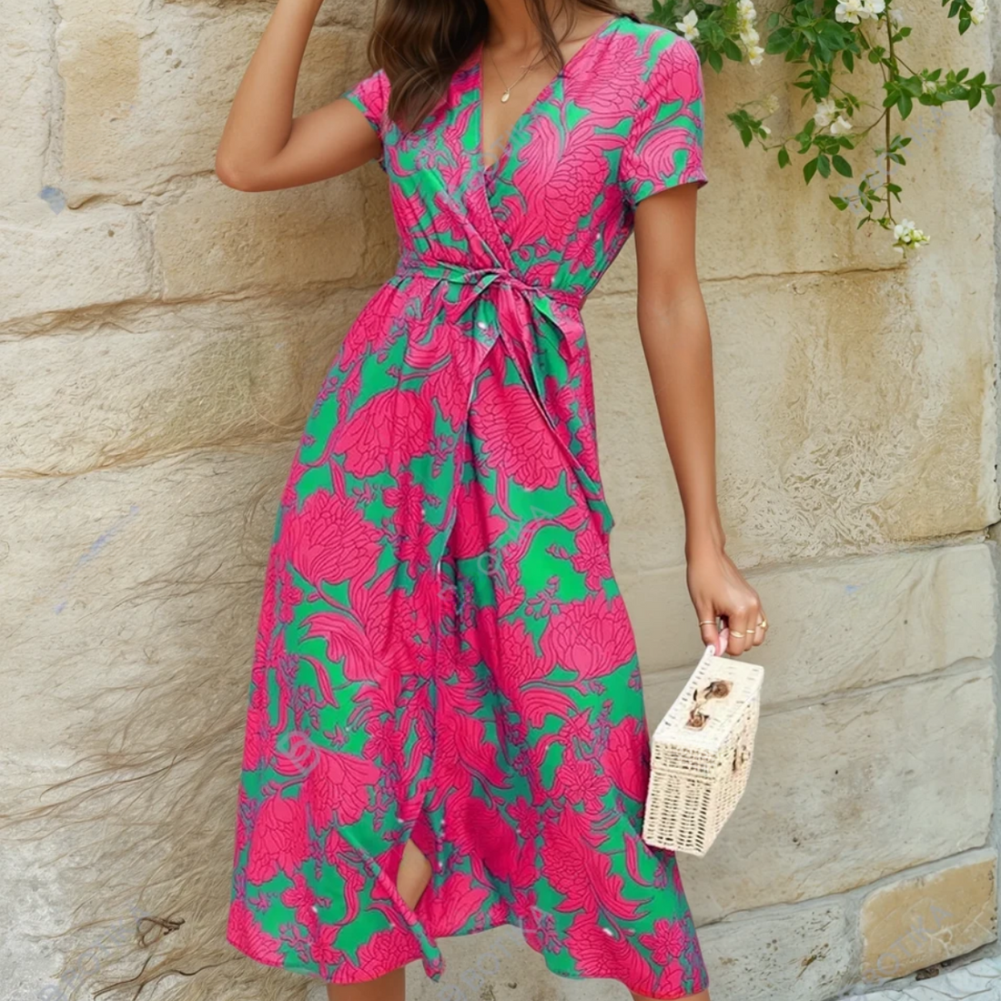 Florence | Leichtes und elegantes buntes Kleid