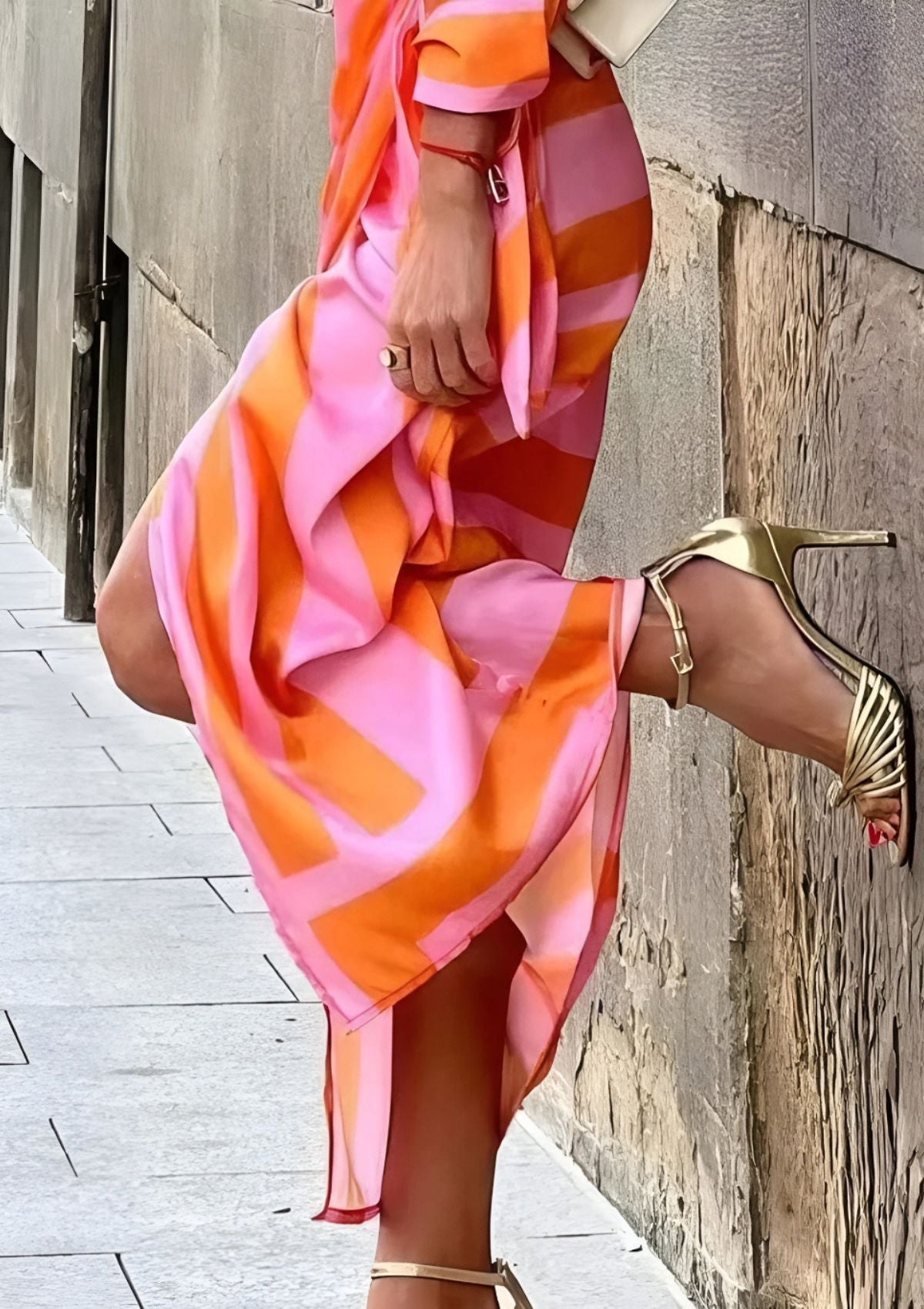 Emily | Tailliertes Hemdblusenkleid mit Print