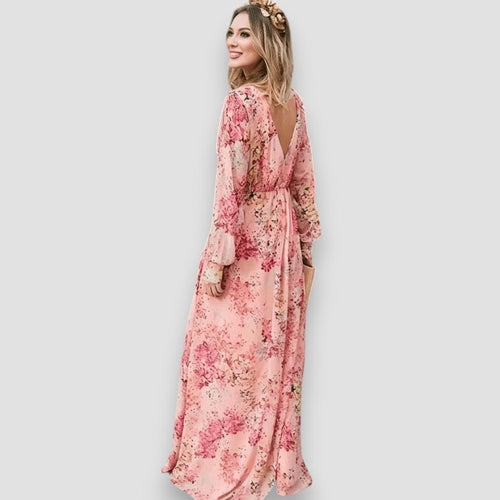 Pia Floral Boho Maxi Dress