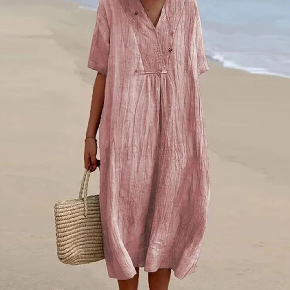Kendra | Locker geschnittenes Midi-Kleid im Casual-Stil
