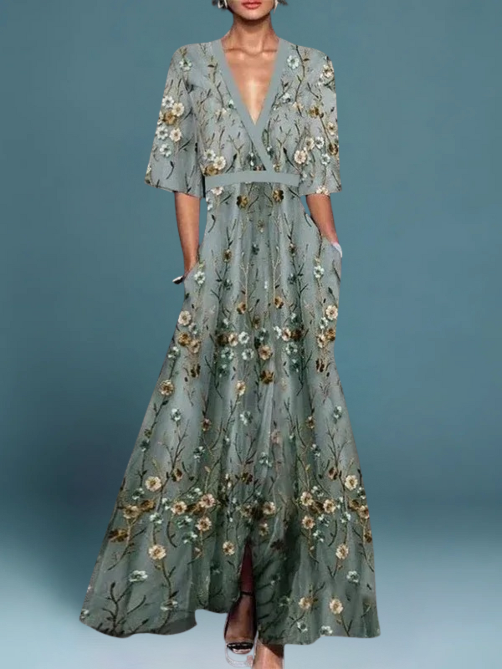 Florence | Chic und Raffiniertes Blumenkleid