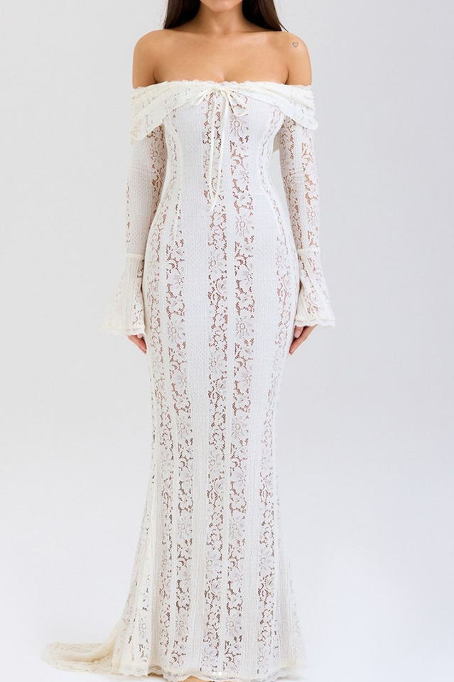 Lena | Maxikleid mit Details