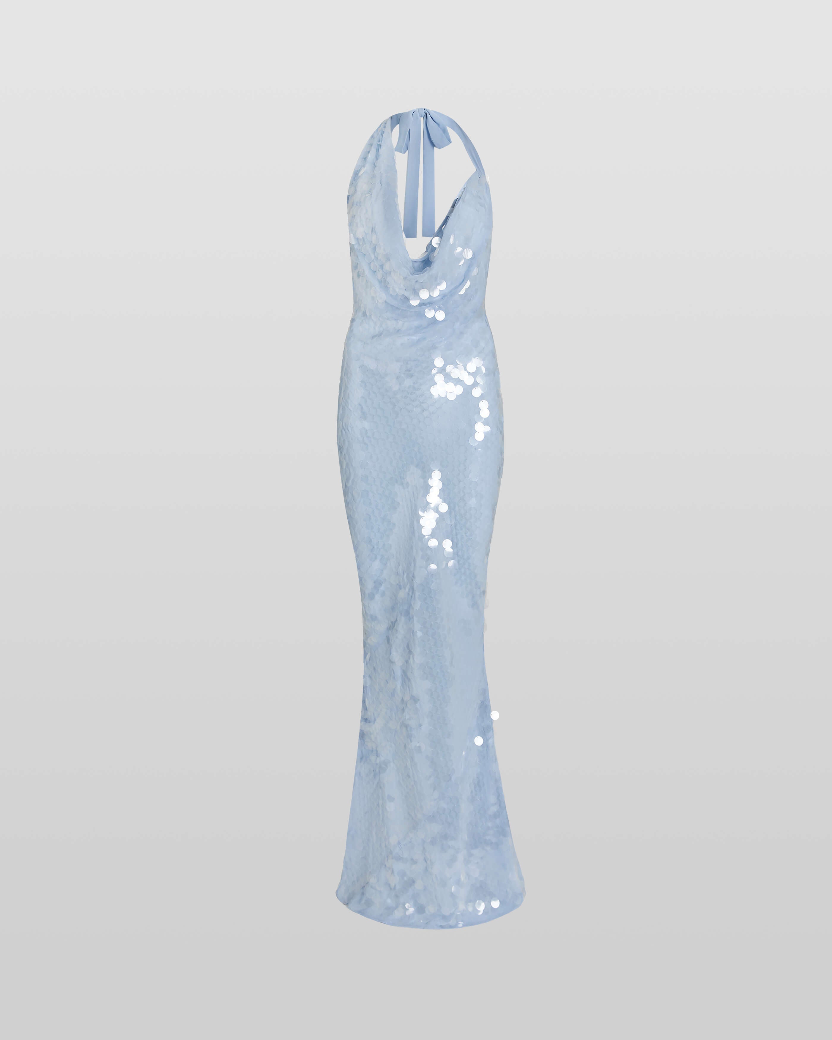 Naline™ | Maxikleid mit Pailletten und Neckholder