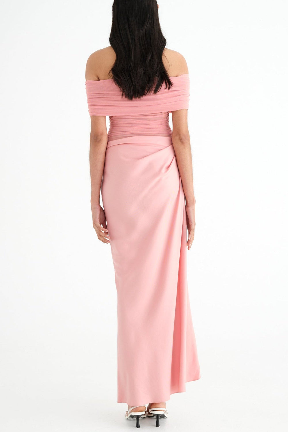 Lydia | Maxikleid mit drapiertem Rücken