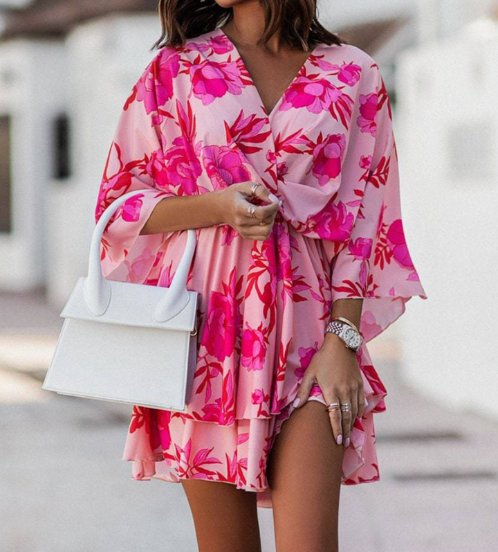 Valeria – Bohemian Blumen-Minidress