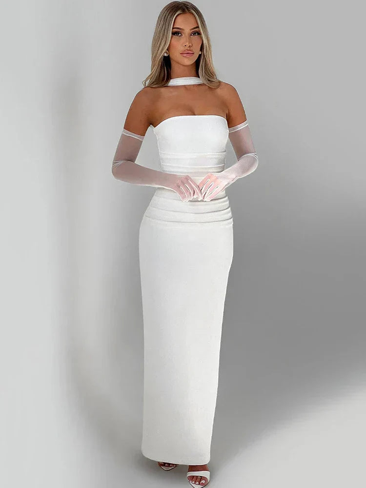 Camila | Trägerloses Maxikleid