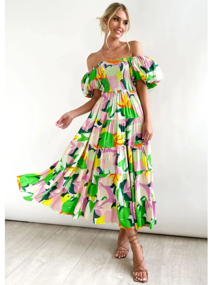 Celeste Off-Shoulder Maxikleid