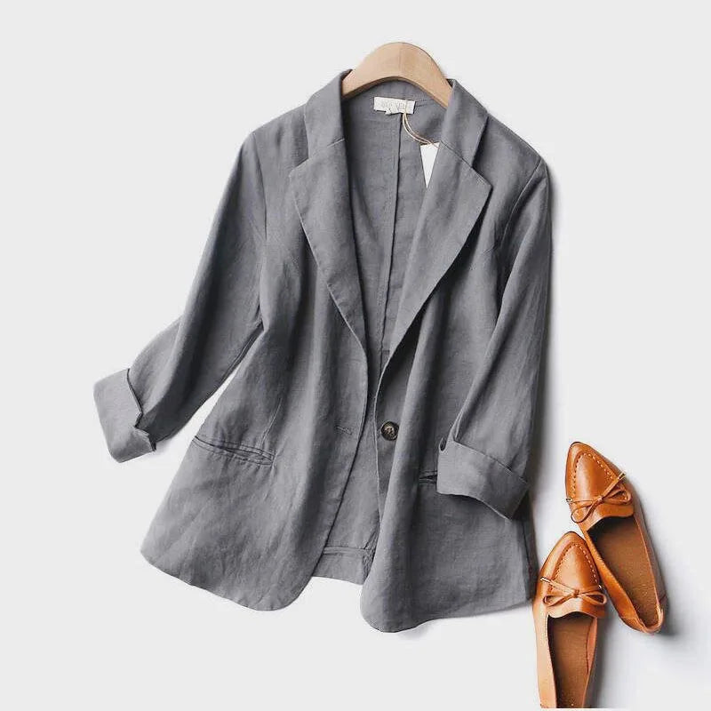 Libby | Lässiger Leinenblazer