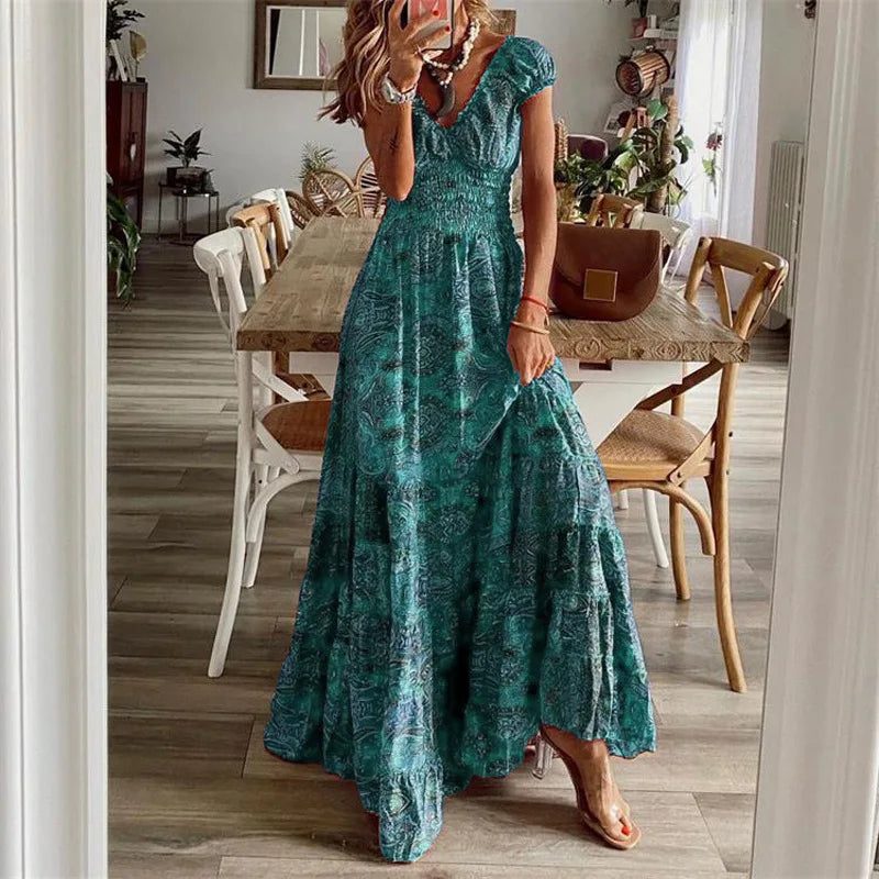 Zara | Retro Blumen Swing Kleid
