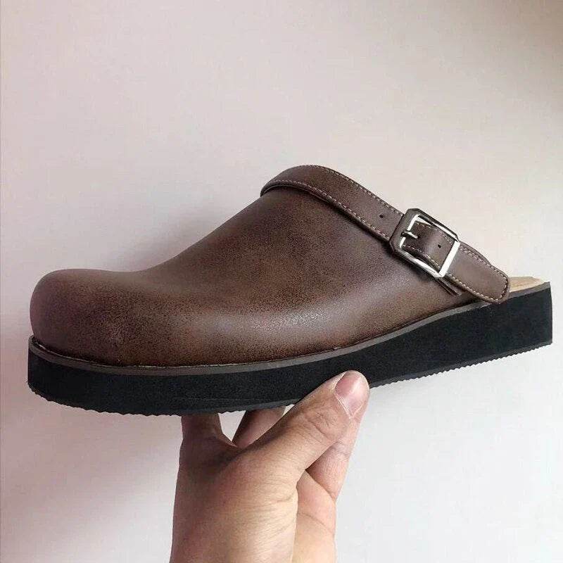 Alberto Faux Leather Open-Heel Ergonomic Ankle Boots