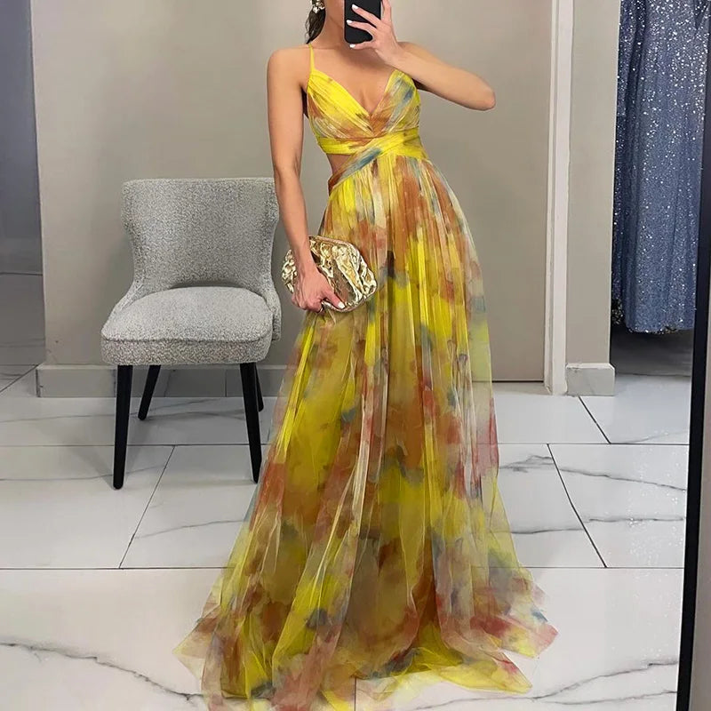 Giselle – Maxikleid mit Blumenmuster