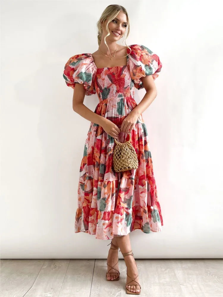 Celeste Off-Shoulder Maxikleid