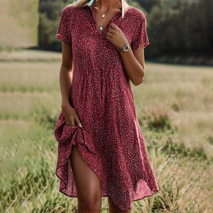 Ellie | Fließendes Midikleid
