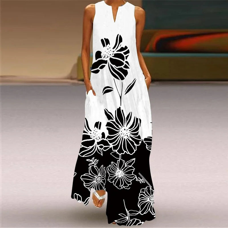 Aurelia™ A-Linien-Kleid mit Schmetterlingsblütenmuster