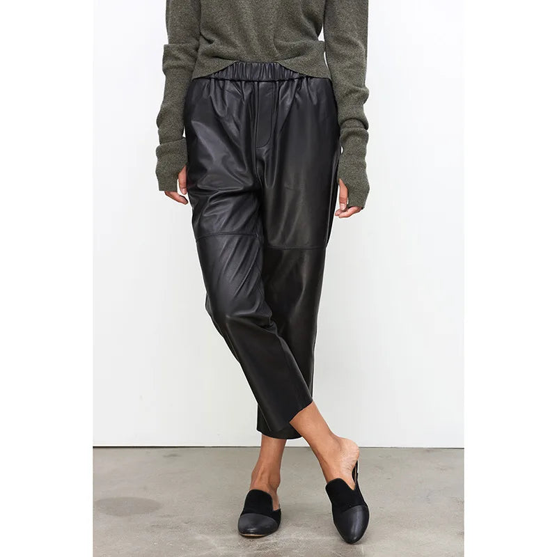 Ylvara™ | Lederhose im Harem-Stil